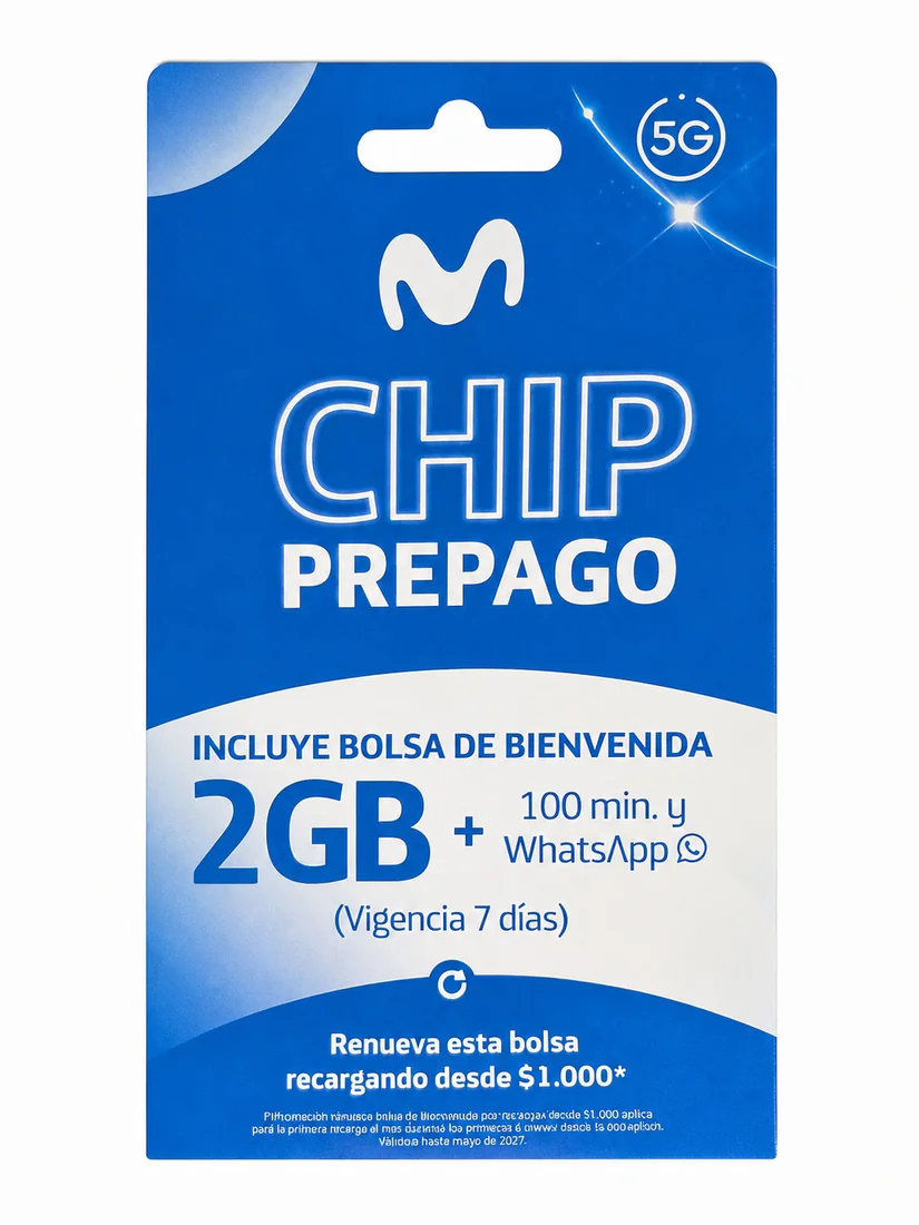 Presentación real de Chip Prepago Movistar
