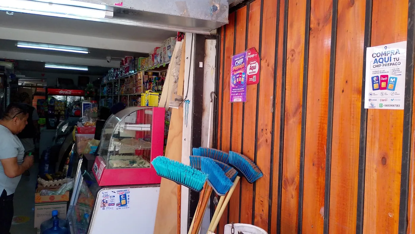 Implementación comercial observada en terreno